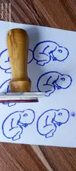Custom Wooden-Handle Rubber Stamps | MKL - 5