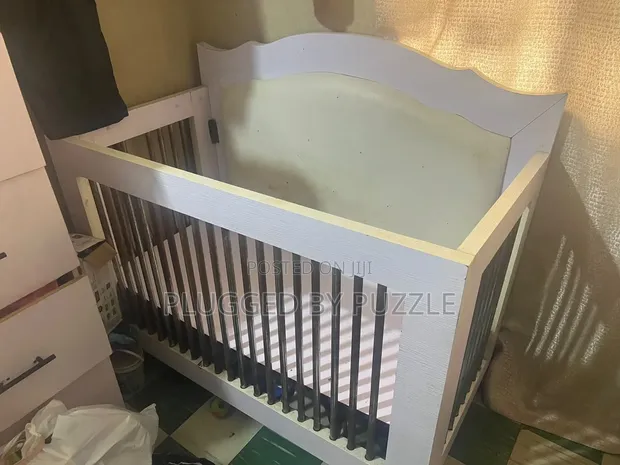 Beautiful Baby Cot with Mattress - 1