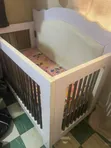 Beautiful Baby Cot with Mattress - 2
