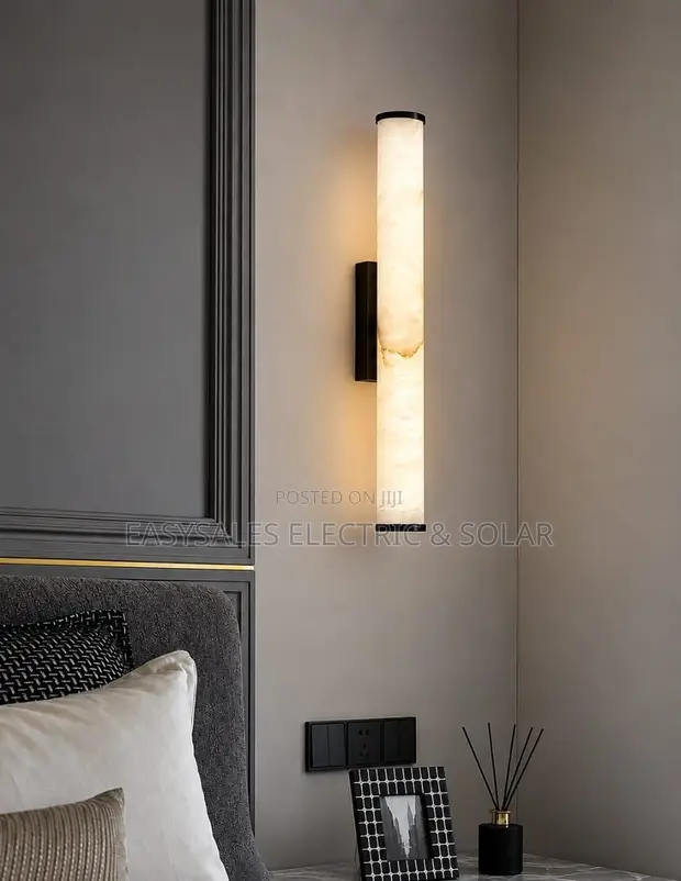 Fitilar Bango Ta Halitta Ta Marmara Da Copper - Tsarin Minimalist - 1