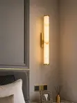 Fitilar Bango Ta Halitta Ta Marmara Da Copper - Tsarin Minimalist - 2