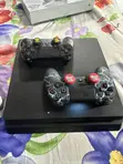 PS4 Slim Console with 2 Original Controllers + 1 Extra - 4
