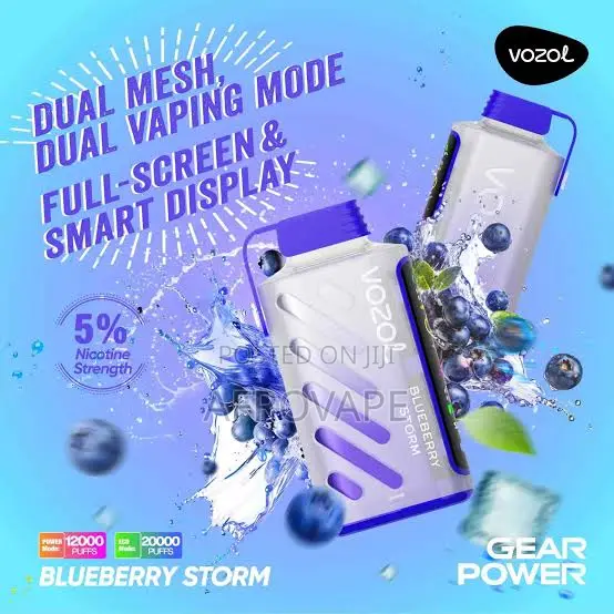 Vozol Gear Power 20000 Puffs Blueberry Rechargeable Vape - 1