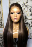 Tfrontal Chestnut Straight Wig with Lagos Hairline - 3