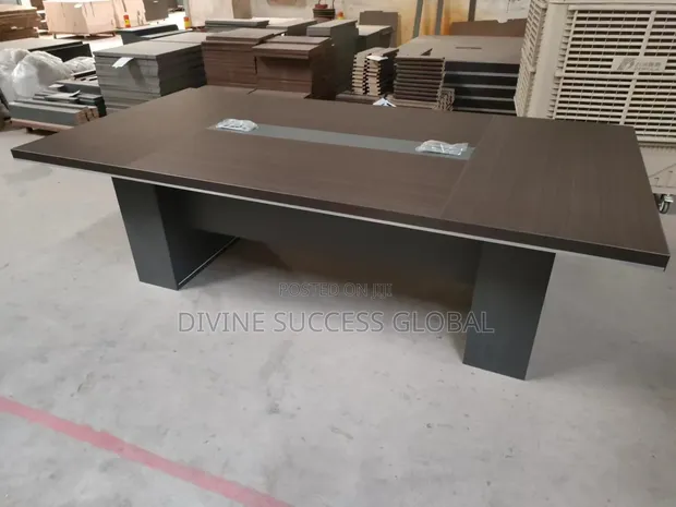 Boss Office Products Luxury Conference Table with 8 Chairs - 1