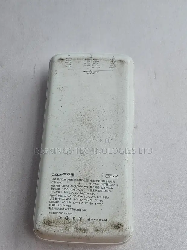 20,000mAh Portable Power Bank, 22.5W Fast Charge - 1