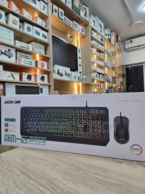 Green Lion Gaming Mouse da Keyboard Combo - Sabon Abu