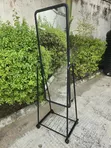 Long Standing Mirror with Rack - 2