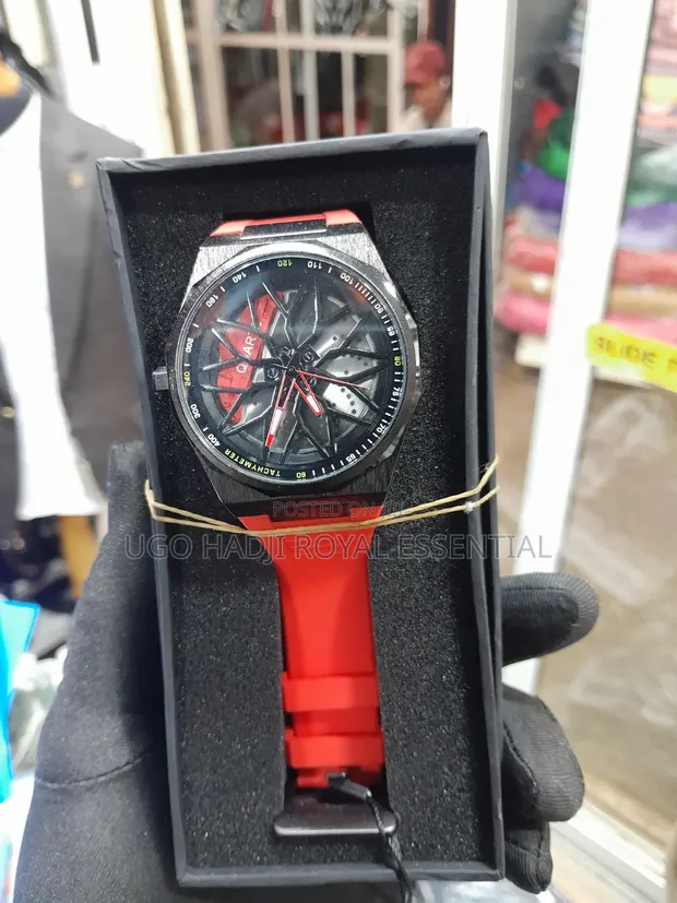 Sabon Rick Men's Spinning Car Wheel Watch - Ja - 1