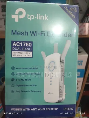 TP-Link AC1750 Dual Band Mesh WiFi Mai Faduwa RE450