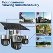 12MP 4G Solar CCTV Camera with 4 Lenses & PTZ - 1