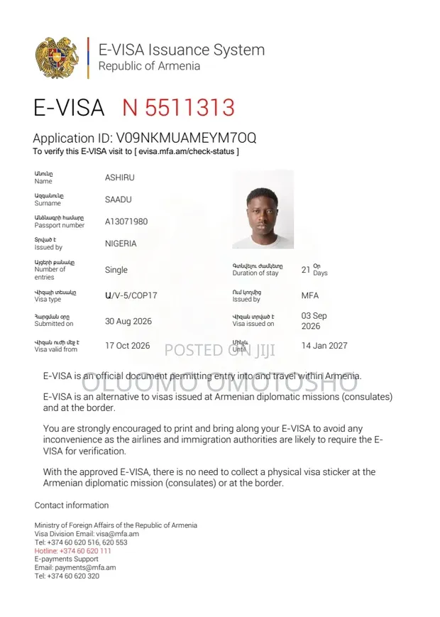 Omotosho Travel & Homes: Sabis na Visa na Suriname - 1