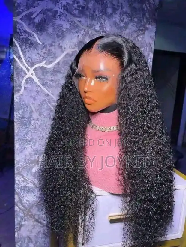 30" Gashar Gaba Daya Ta Jerry Curls Wig - Gashin Mutum - 1