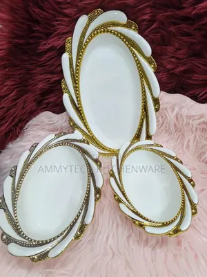 Unique Classic Ceramic Oval Serving Plates & Bowls