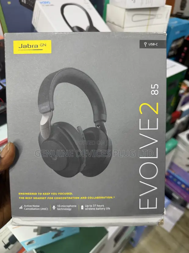 Jabra Evolve2 85 Wireless UC Certified PC Headset - 1