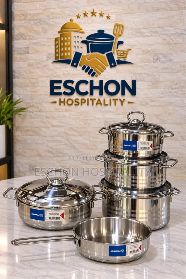 Premium Korkmaz Stainless Steel Cookware Set - 1
