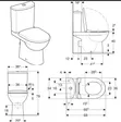 Geberit Selnova WC Mai Tsayawa a Ƙasa - 2
