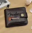 Fender Vintage Guitar Logo Leather Wallet - Unisex - 1