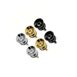 2pcs Guitar Strap Buckle Pins (Silver, Black, Gold) - 3