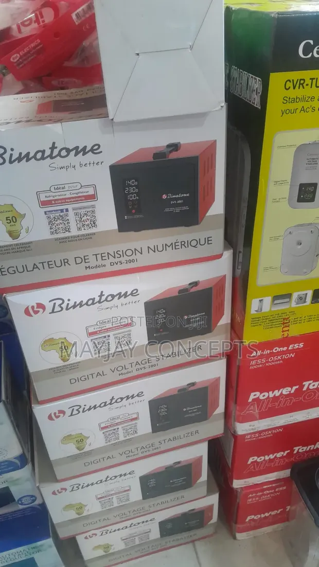 Binatone 2000W Digital Voltage Stabilizer | 2000VA - 1