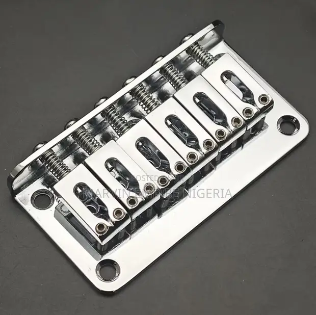 6-String Fixed Electric Guitar Bridge with Tailpiece - 1