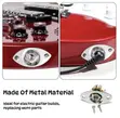 Guitar Output Jack Plate 6.35mm Oval (Silvery) - 2