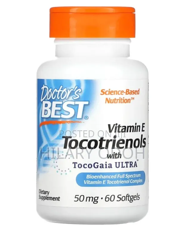 Doctor's Best Vitamin E Tocotrienols 50mg, 60 Softgels - 1