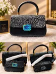 Women's Black Hand Bag - Goodpatner Genuine Leather - 1