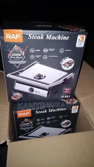 Raf Electric Steak Machine & Contact Grill - 2200W