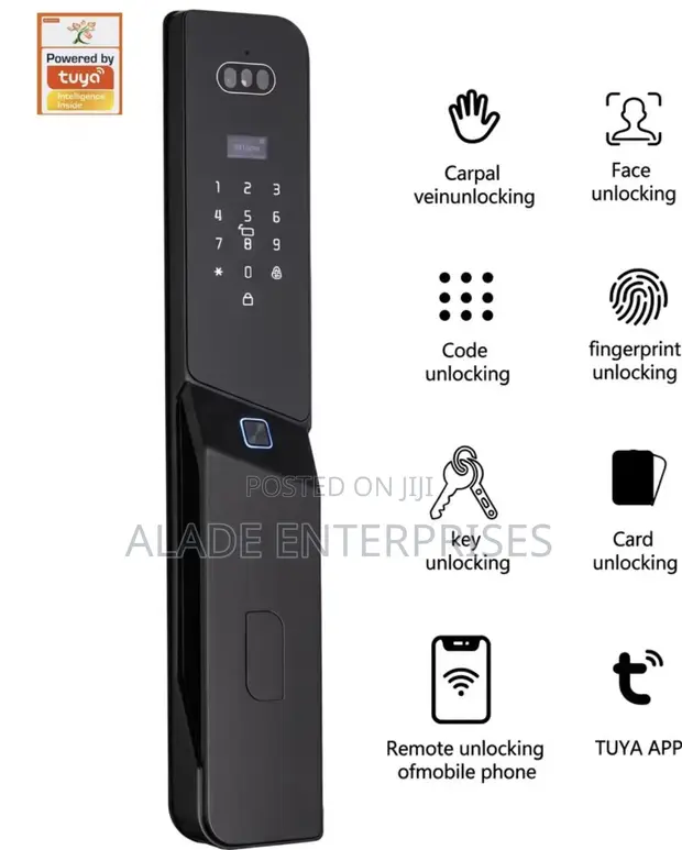 Latest Waterproof Luxury Smart Fingerprint Lock with 3D Palm Recognition - 1