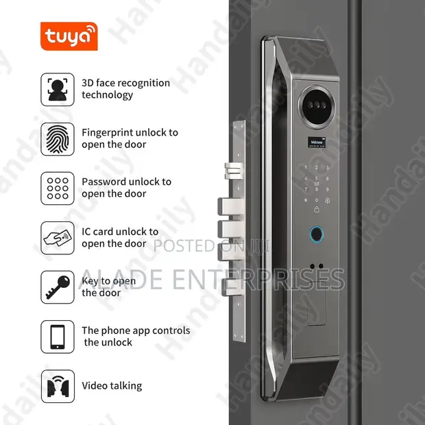 Tuya Smart Door Lock with Intercom & Face Recognition - 1
