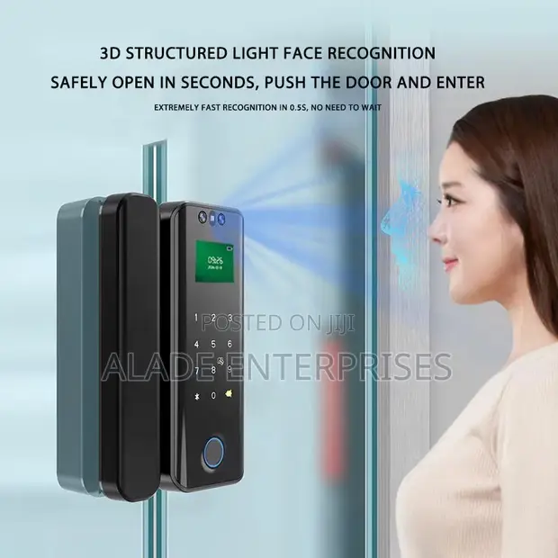 Facial Recognition Smart Door Lock with Fingerprint & Code Access - 1