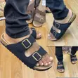 Meibulun Unisex Double Buckle Cork Slide Sandals MB-48002 - 2