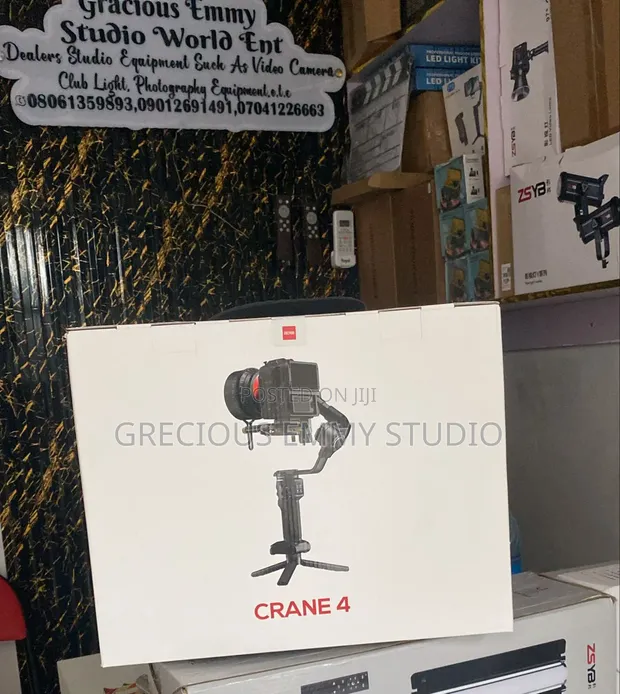 Zhiyun Crane 4 Gimbal na Kamara (Sabon Sama) - 1