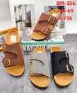 Meibulun Unisex Asymmetric Double Buckle Cork Slides BM-256 - 1