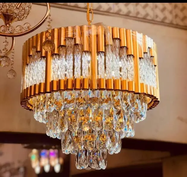 Modern Luxury Gold Crystal LED Chandelier - 1