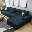 Quality Corner Sofa with Four Throw Pillows - 1