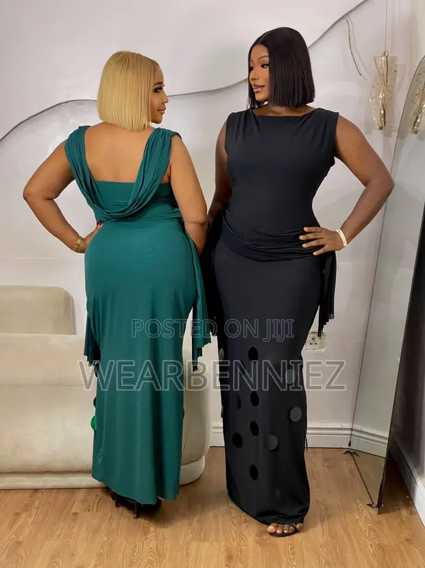 Ready to Wear Long Mesh Dress - 1