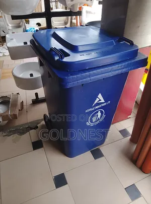 Heavy-Duty Plastic Waste Bin by Agiville Industries