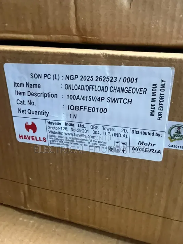 100A Harvel Change Over Switch - 1