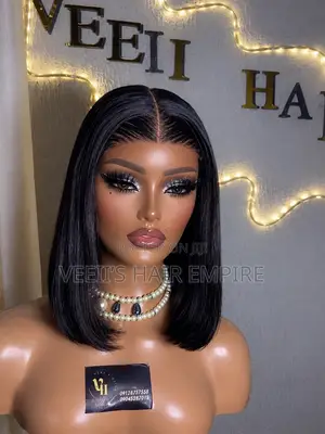 10" Super Double Drawn Bob Wig with 5x5 Closure