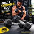 Bodyfit Premium 5kg Dumbbells (Bi-biyu) - 2