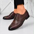 Original Quality Leather Lace-Up Shoes - 1