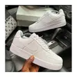 Nike Air Force 1 Low Triple White Casual Sneakers - 2