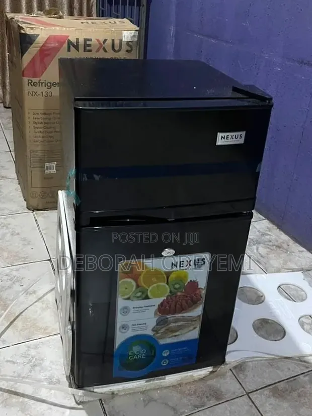 Nexus 90L Firij da Freezer Mai Ƙofofi Biyu - Baƙi - 1