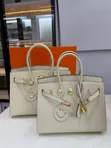 Hermes Birkin Gold Epsom Leather Bag (30cm & 25cm) - 5