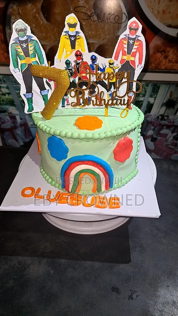 Size 7, 2-Layer Birthday Cake - 1