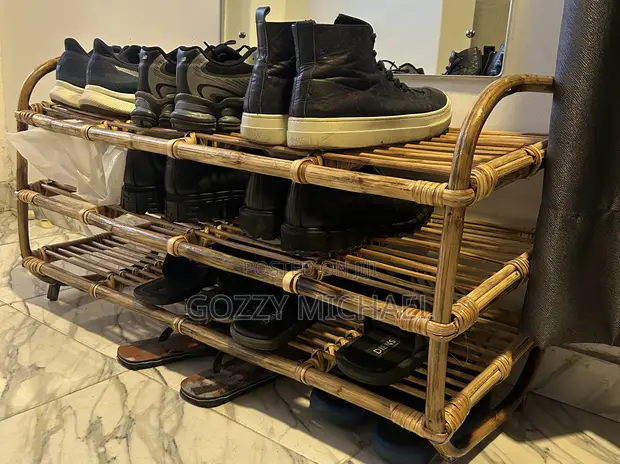 Brand New Wooden Shoe Rack - 3 Tiers - 1