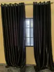 Ringed Window Curtains - Black (Used) - 2