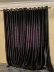 Ringed Window Curtains - Black (Used) - 3